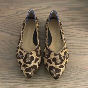 Rothy’s The Point II — size 7.5 Metallic Cat